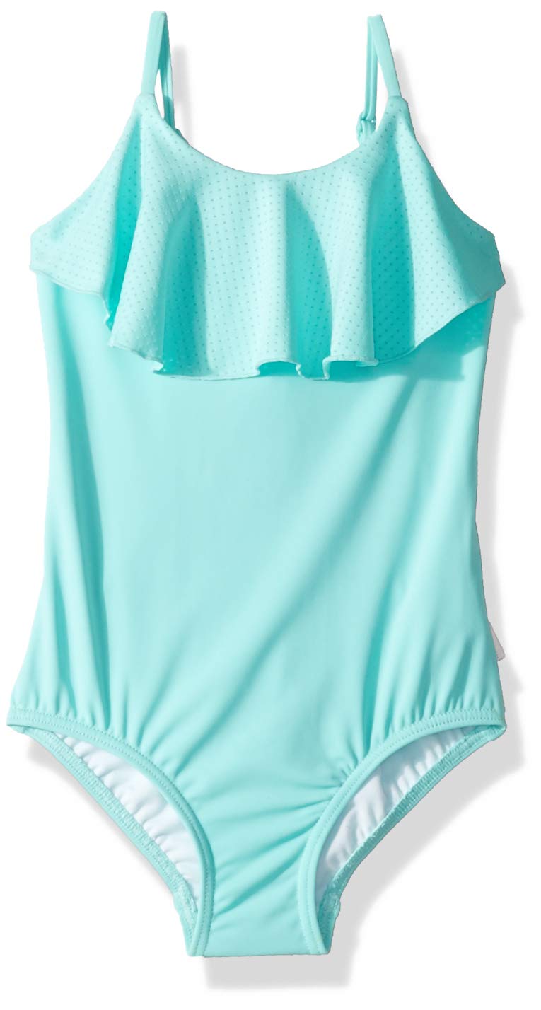 Seafolly Girls' Ruffle Tank One Piece Swimsuit - Stylish & Comfortable Swimwear for Kids | Perfect for Beach, Pool & Summer Vacations