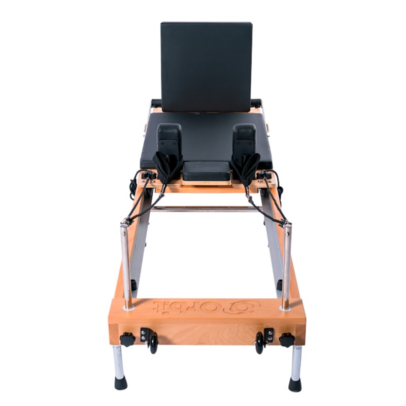 Orbit Foldable NJH1 Pilates Reformer with Sitting Box - Portable Home Gym Equipment for Pilates, Yoga & Fitness Training