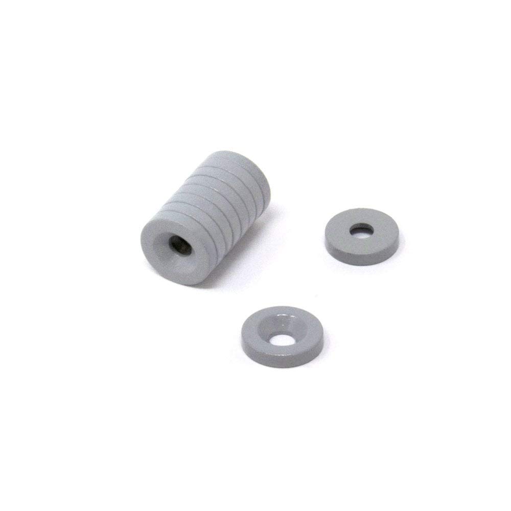 N42 Neodymium PTFE Coated Countersunk Disc Magnets - 3/8