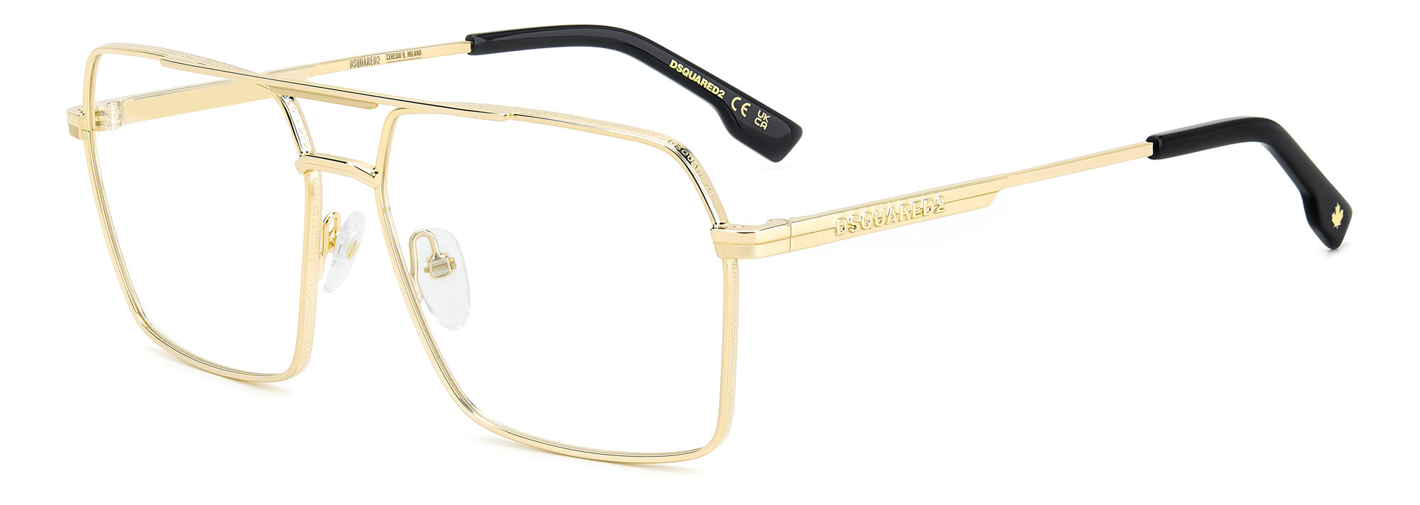 DSQUARED2 D2 0157 Sunglasses - Polarized Aviator Style for Men & Women - Perfect for Driving, Travel & Outdoor Activities