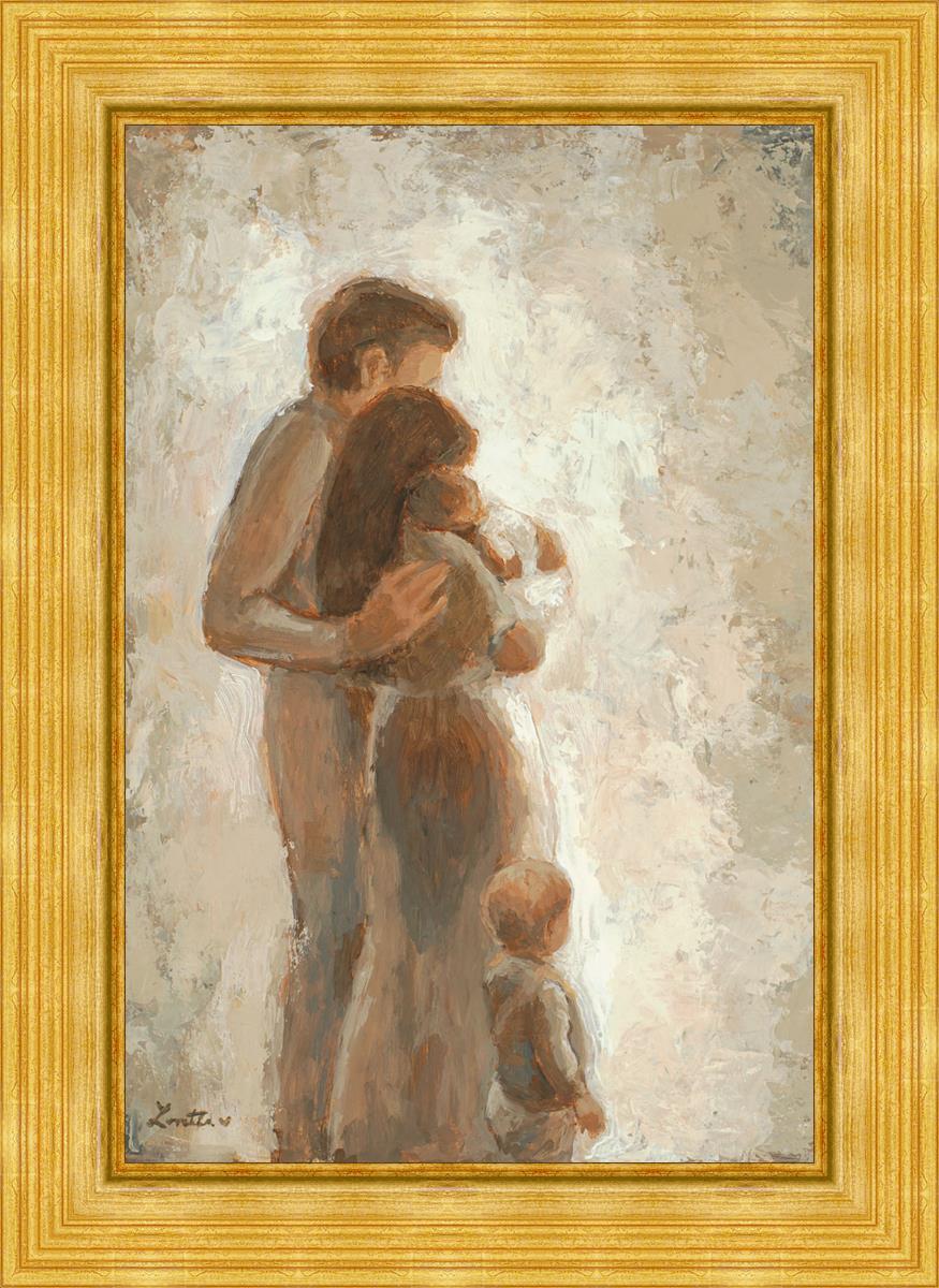 Family Looking Towards the Light - Inspirational Wall Art for Home Decor | Motivational Canvas Print for Living Room, Bedroom & Office | Perfect Gift for Family & Friends