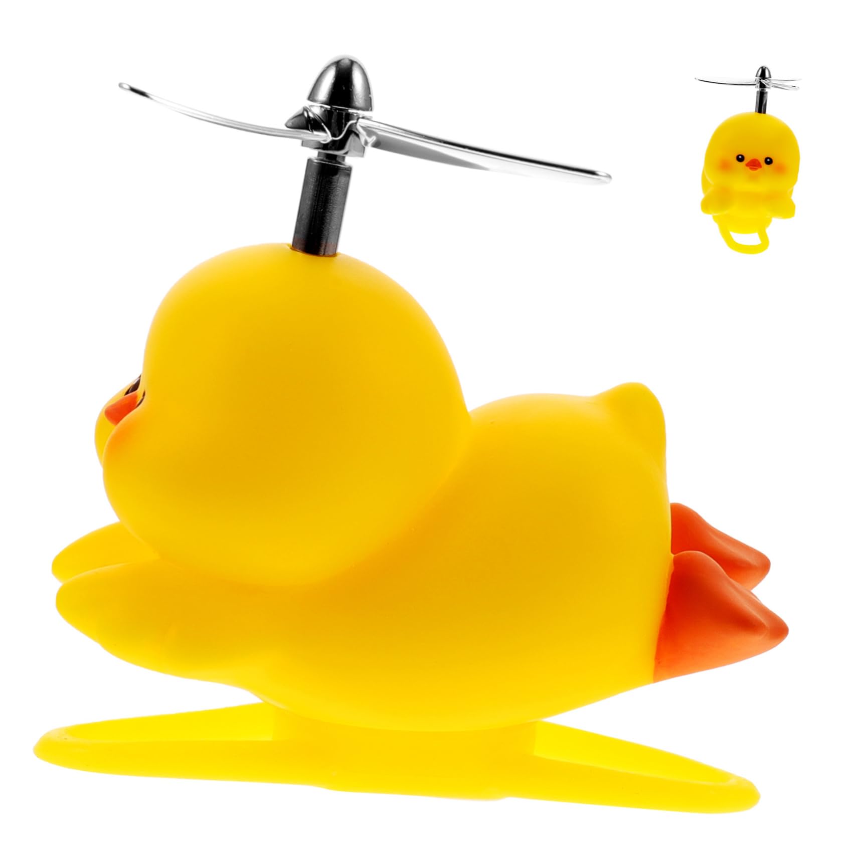 SUPVOX Cute Duck Handlebar Ornament - Decorative Bike Accessories for Scooters, Motorcycles & Bicycles - Fun Gift for Kids & Cycling Enthusiasts - Perfect for Birthday Parties, Outdoor Adventures & Cycling Events