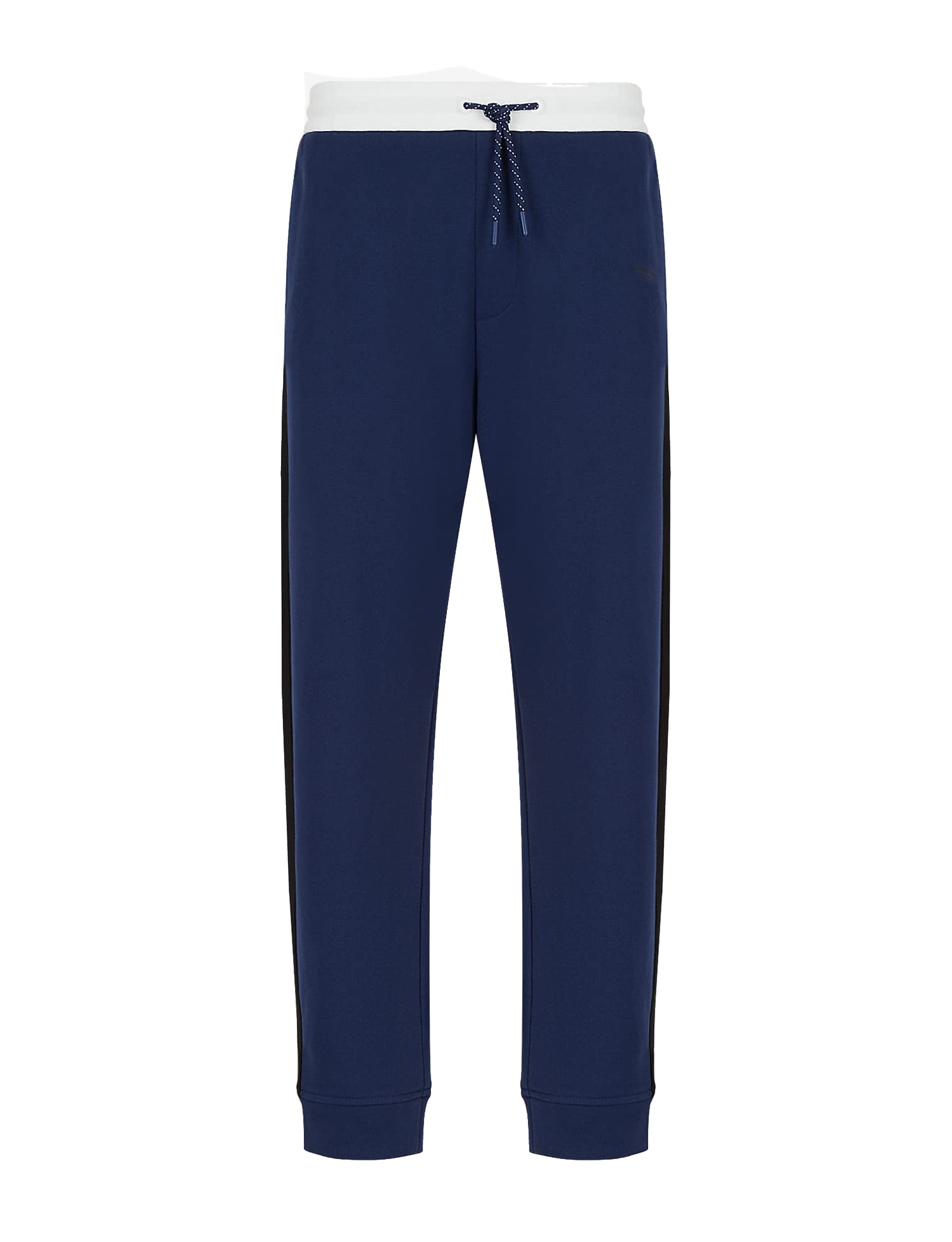 Armani Exchange Men's Colorblock Tape Stripe Logo Jogger Sweatpants - Comfortable Casual Lounge Pants for Gym, Running & Streetwear Fashion