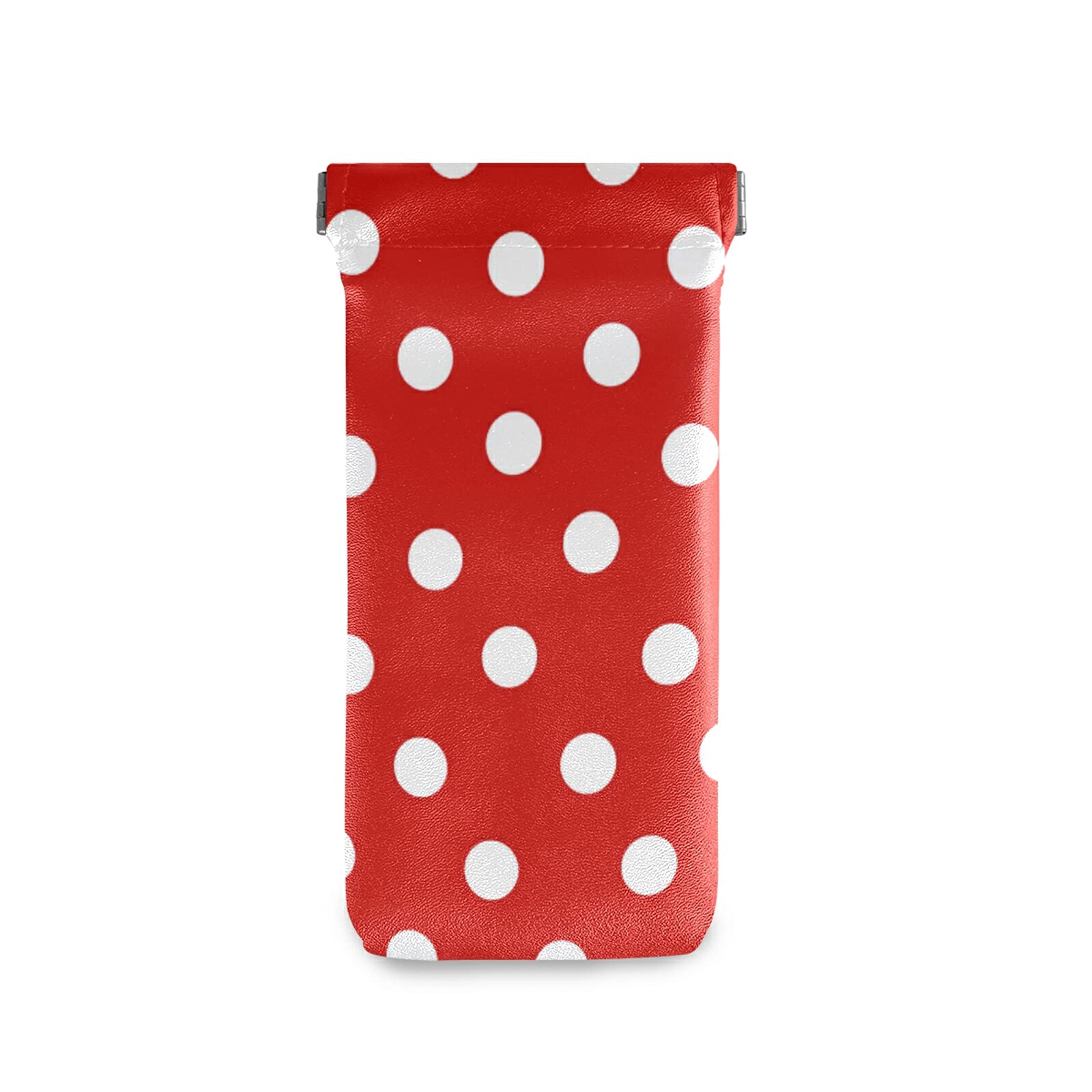 Japanese Koi Fish Sunglasses Case - PU Leather Eyeglass Pouch with Squeeze Top Closure | Perfect for Travel, Beach, and Outdoor Activities