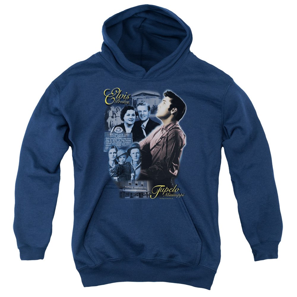 Elvis Presley Tupelo Pullover Hoodie for Men & Women - Vintage Music Fan Sweatshirt for Concerts, Casual Wear & Gifts