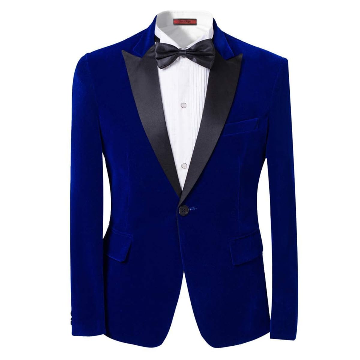 Cloudstyle Men's Peaked Lapel 1-Button Slim Fit Dinner Jacket - Formal Wedding Blazer & Prom Tuxedo Suit for Groom, Evening Events & Special Occasions
