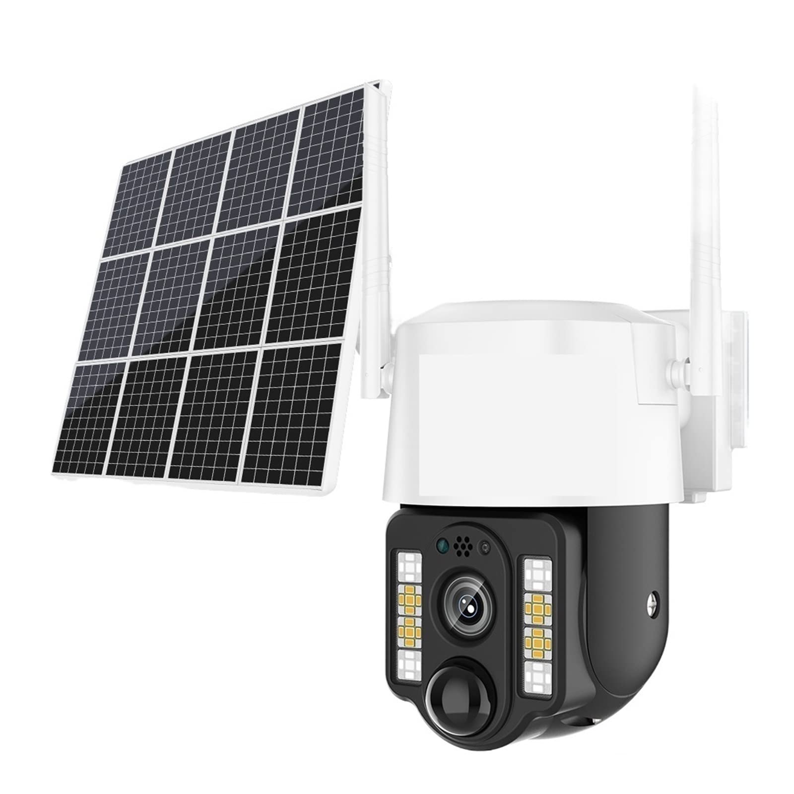 5MP 4G Solar Security Camera Outdoor - Wireless PTZ Surveillance with PIR Motion Detection, Color Night Vision & 128GB Storage - Ideal for Home, Farm, Ranch & Business Security Monitoring