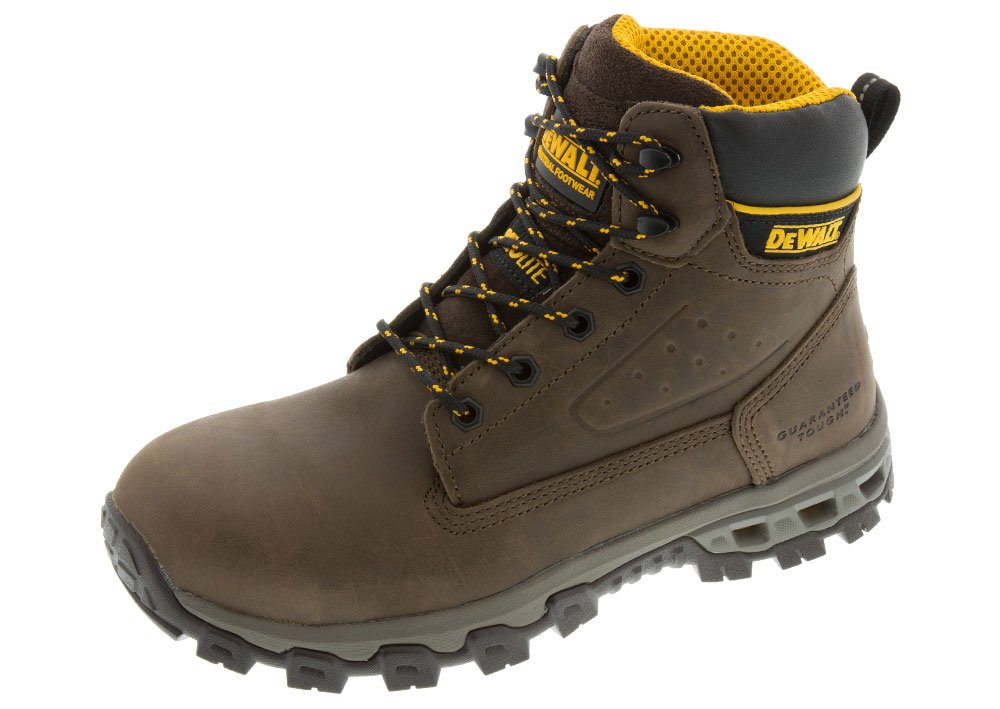 DEWALT Men's Steel Toe Work Boots with Halogen Safety - Waterproof, Slip Resistant for Construction, Warehouse & Industrial Work