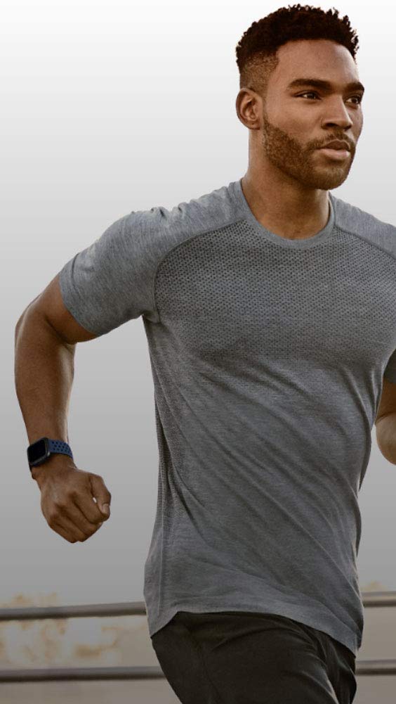 Breathable Sport Bands Compatible with Fitbit Versa 2/Versa/Versa Lite - Replacement Wristbands for Women & Men (Small/Large) - Perfect for Running, Gym Workouts & Daily Fitness Tracking
