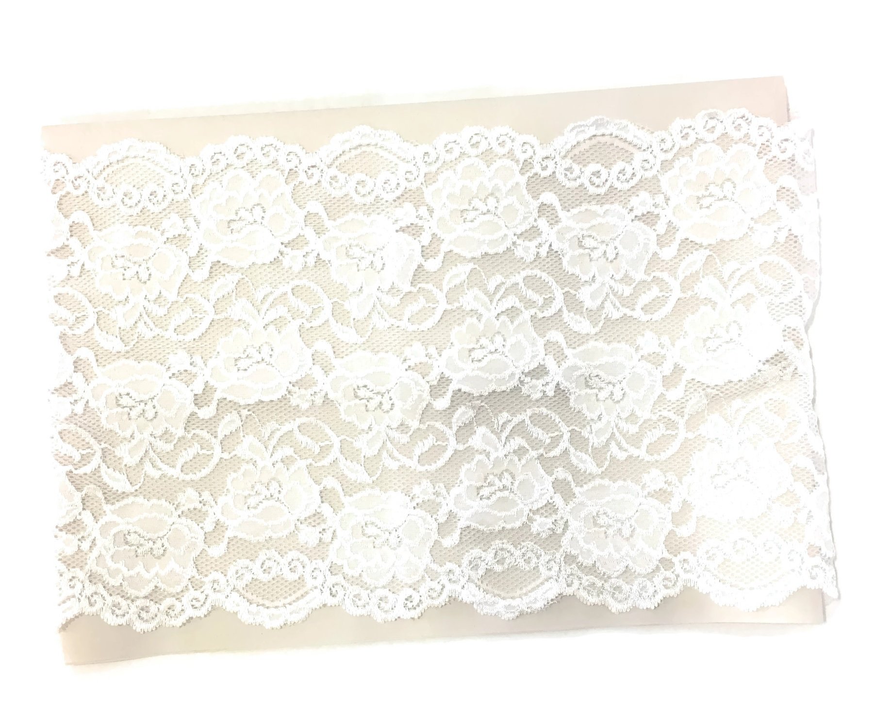 Stretch Lace Camisole Bandeau Tube Top - 8 Inches Long White Seamless Bra for Women | Perfect for Layering, Summer Outfits & Beach Wear