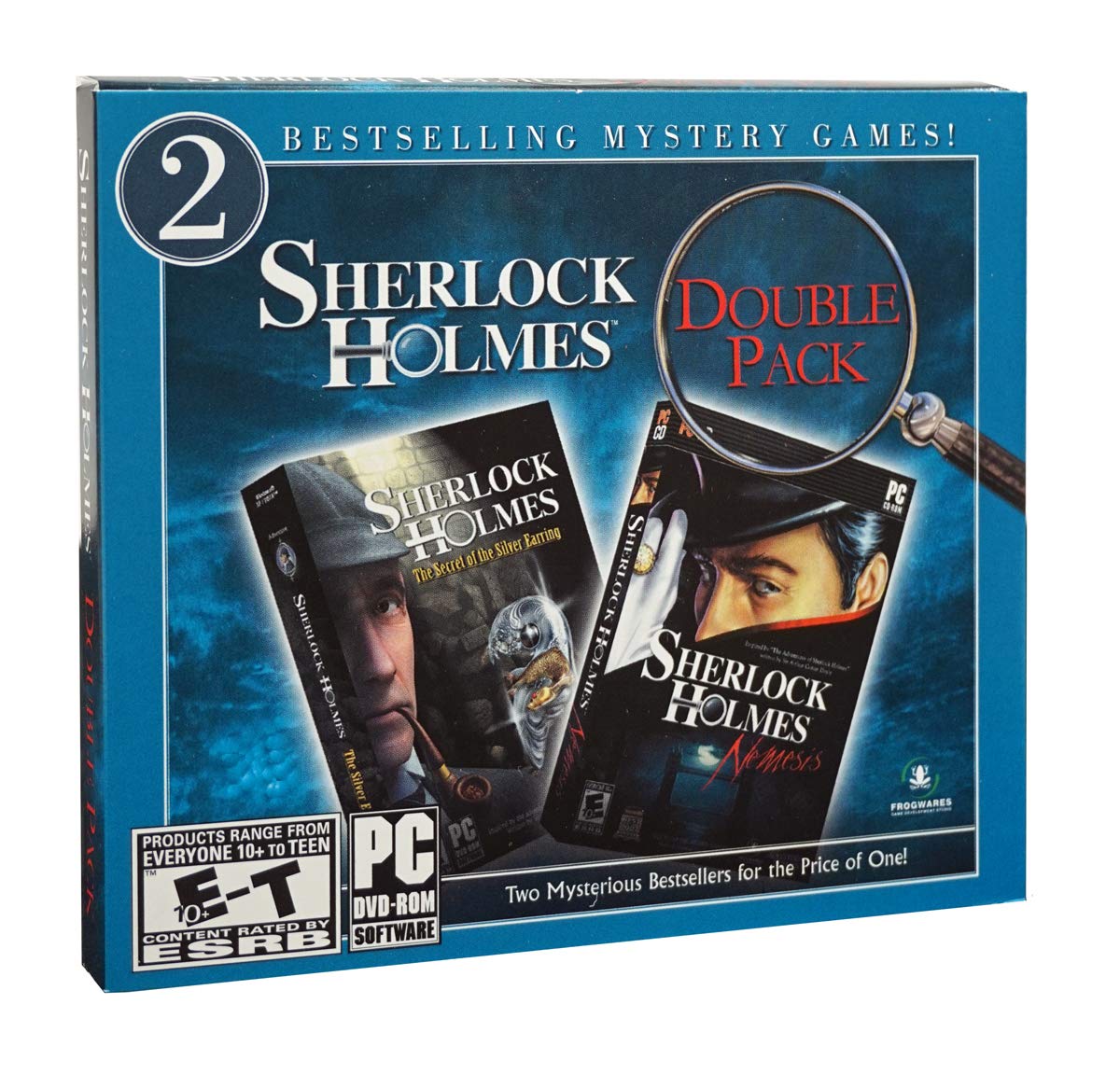 Sherlock Holmes Silver Stud Earrings & Nemesis Double Pack - Perfect for Cosplay, Gifts, and Collectors