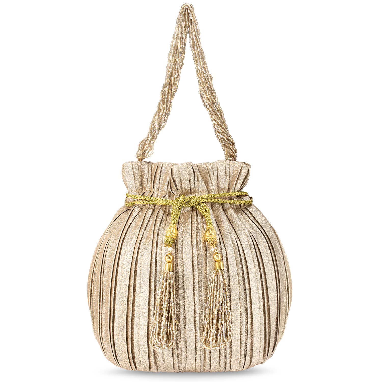 Elegant Indian Potli Bags for Women - Handmade Ethnic Clutch Purse with Drawstring | Perfect for Weddings, Evening Parties & Festive Occasions