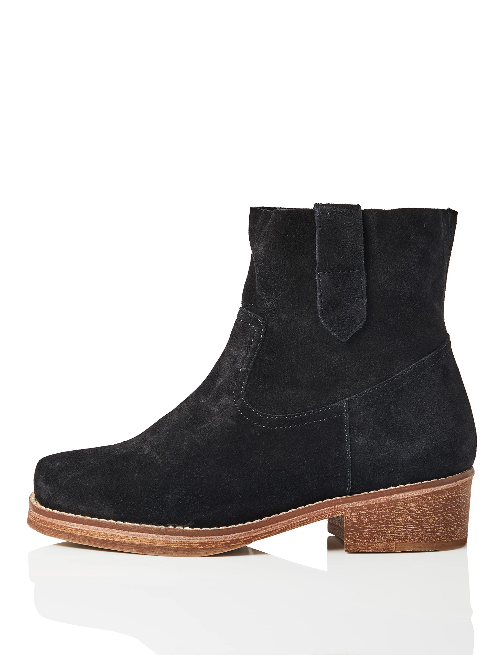 Women's Pull-On Leather Cowboy Boots for Western Riding & Fashion