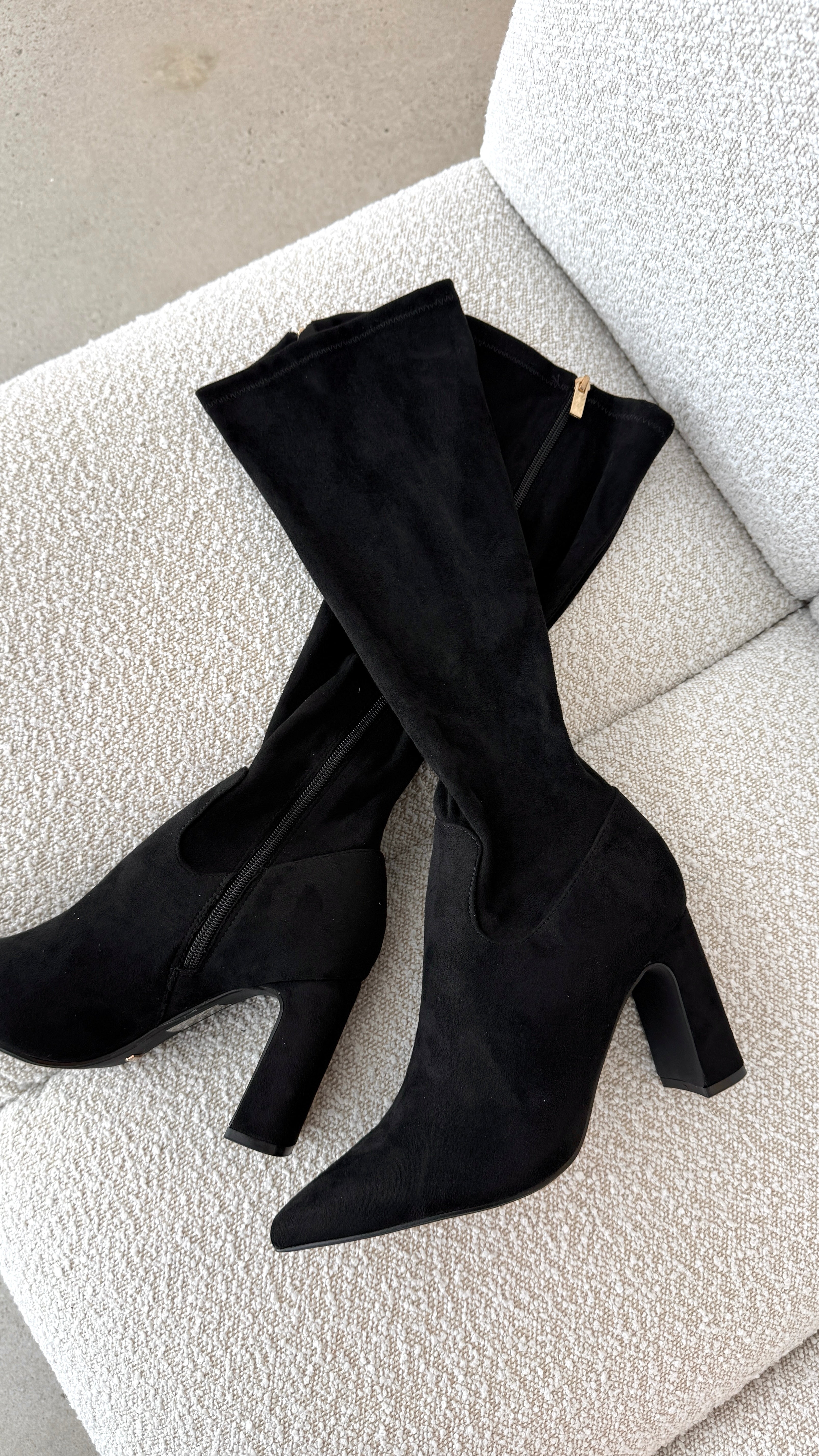 Freddy Boots for Women - Black Suede Ankle Boots | Comfortable & Stylish for Fall/Winter Fashion, Office & Casual Wear