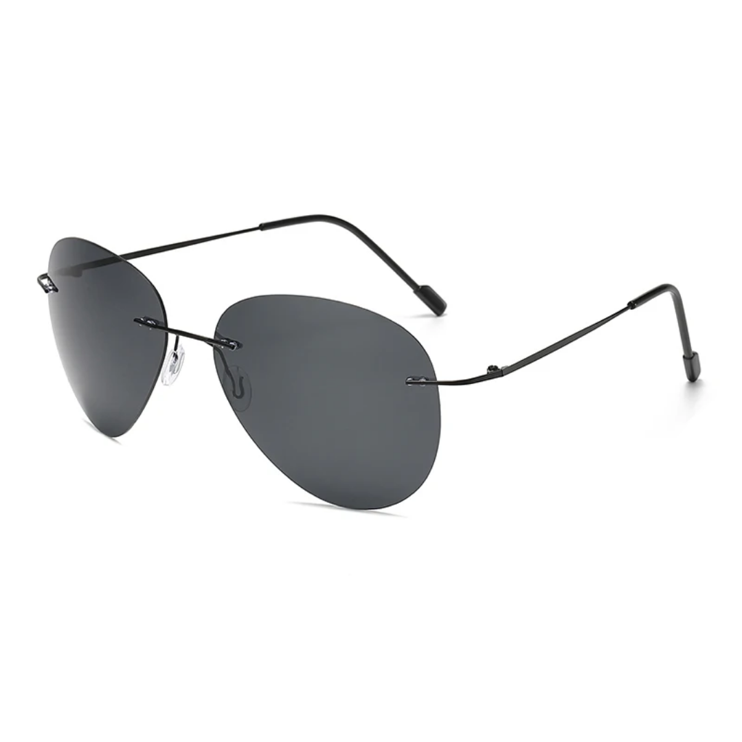 Polarized Rimless Sunglasses for Men & Women - UV Protection for Driving, Cycling, Running & Outdoor Sports - Lightweight & Anti-Glare for Comfortable Wear