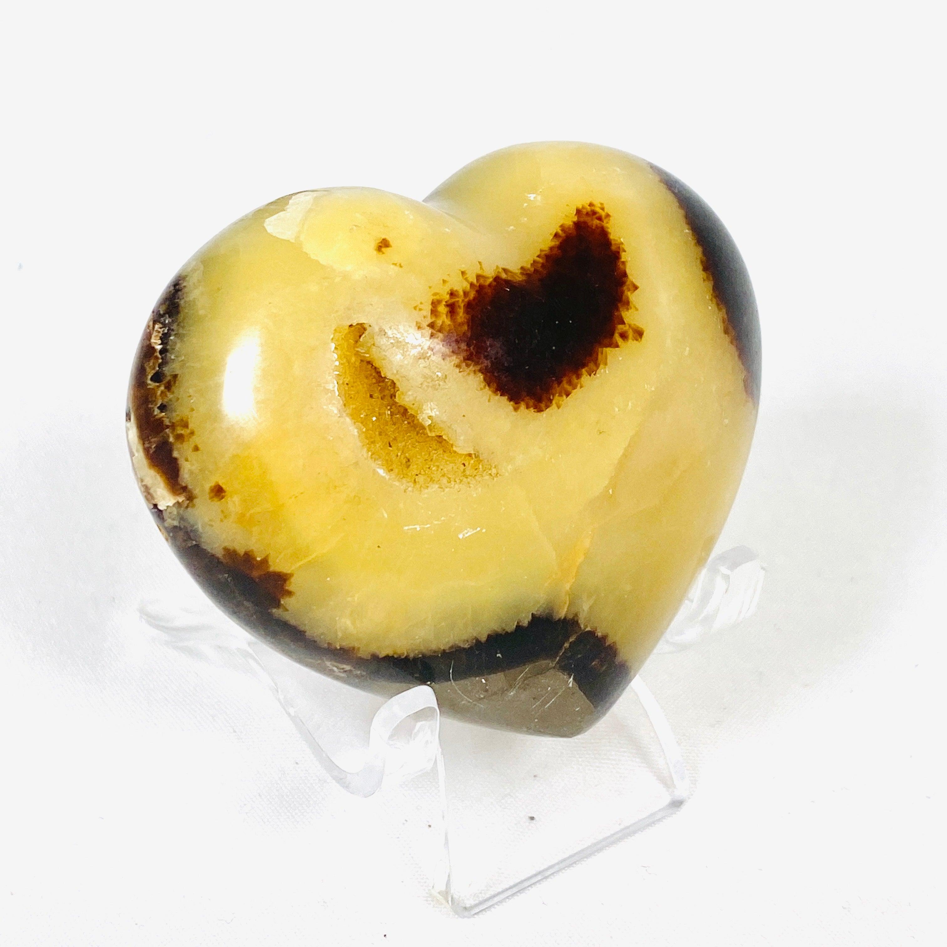 Septarian Jasper Heart SEJH 01 - Natural Stone Crystal for Healing, Meditation & Jewelry Making - Perfect for Home Decor, Spiritual Gifts & Energy Work