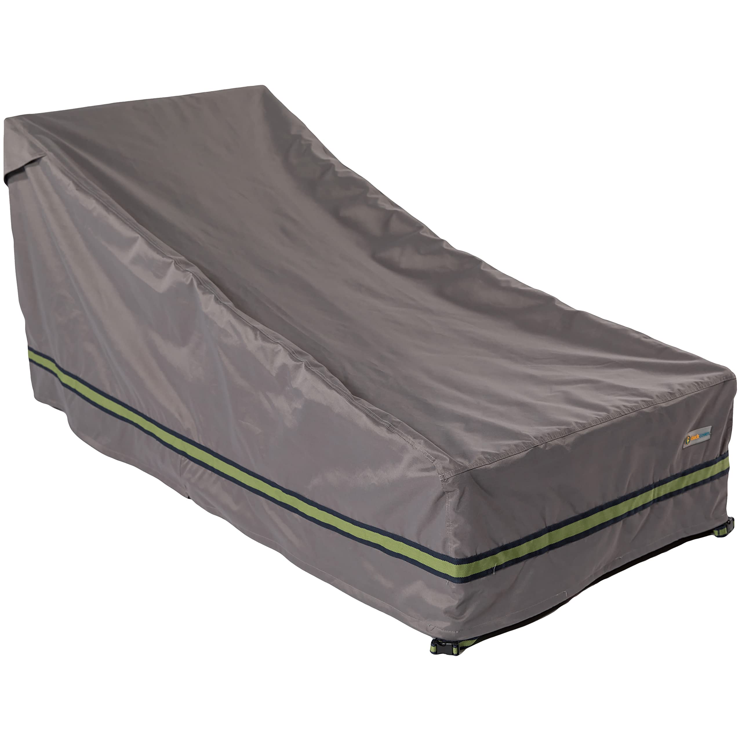 Duck Covers Soteria Waterproof 74 Inch Patio Chaise Lounge Chair Cover - Heavy Duty Outdoor Furniture Protection for All Weather - Perfect for Poolside, Deck, Garden & Backyard Use