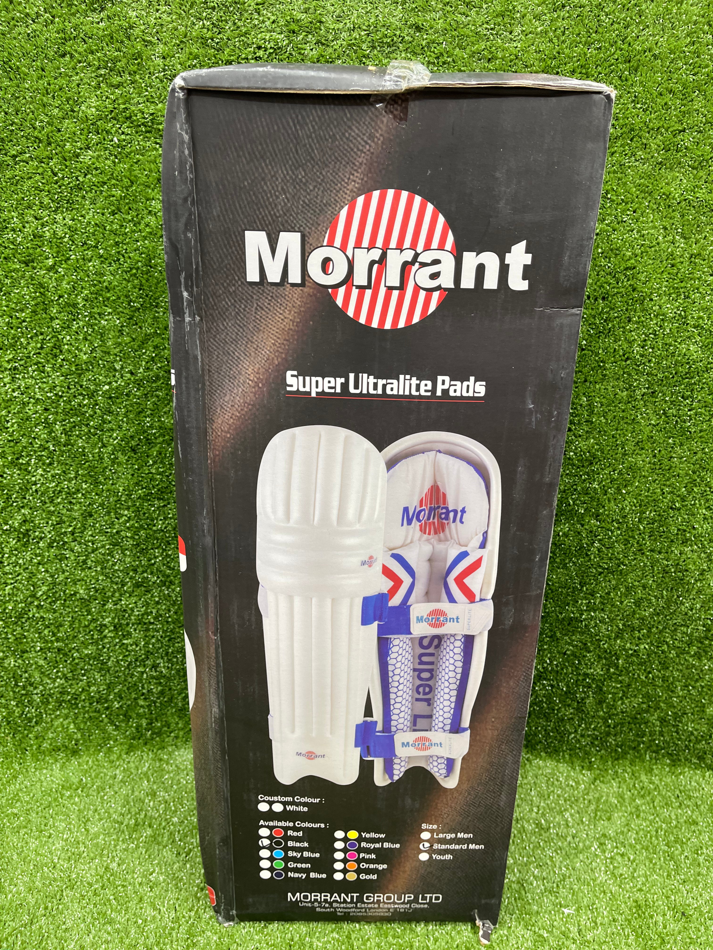 Morrant Super Ultralite Adult Cricket Batting Pads - Lightweight Protective Gear for Cricket Matches & Practice Sessions