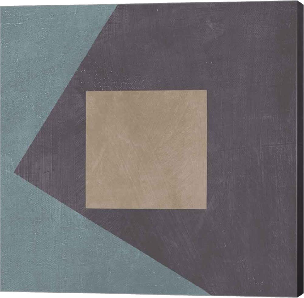 Blue Silk Abstract I by Avery Tillmon - 12x12 Inch Canvas Wall Art, Gallery Wrapped Modern Painting, Handmade Home Decor for Living Room, Bedroom & Office