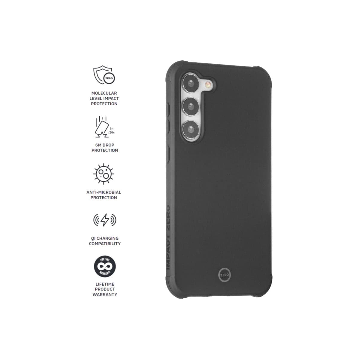 Impact Zero Color Shockproof Phone Case for Samsung Galaxy S23 Plus - Durable Protection for Everyday Use & Outdoor Activities