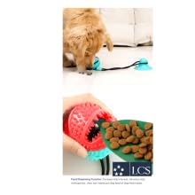 Interactive Dog Toys for Tug of War - Mental Stimulation & Teething Chew Toys for Puppies - Treat Dispensing Puzzle Ball for Small & Medium Dogs (Red+Turquoise) - Perfect for Indoor Play, Boredom Relief & Training Rewards