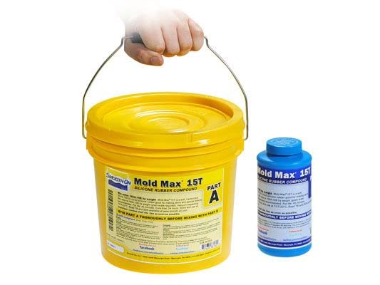 Premium Mold Max 15T Translucent Silicone Rubber - Condensation Cure Compound (1 Gallon) for Mold Making, Prototyping & DIY Crafts - Ideal for Artisans, Jewelry Makers & Industrial Applications