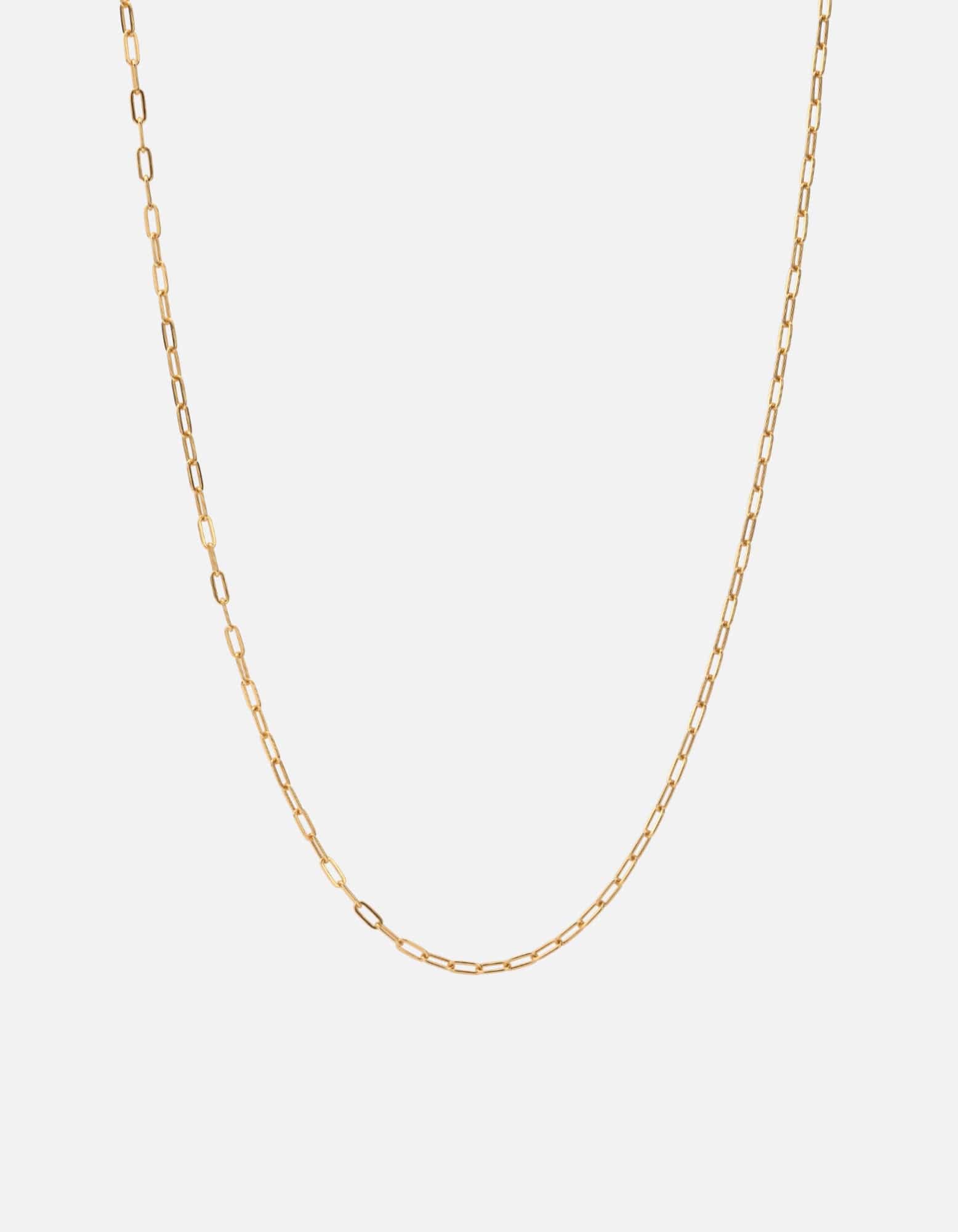 2.5mm Volt Link Cable Chain Necklace - 14k Gold Plated, Dainty & Elegant Jewelry for Women, Perfect for Layering, Everyday Wear & Special Occasions