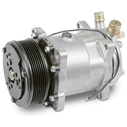 New AC Compressor & A/C Clutch for 1986-1987 Ford Escort & Ford EXP | BuyAutoParts 60-01563NA | Perfect for AC System Repair & Summer Cooling Upgrades