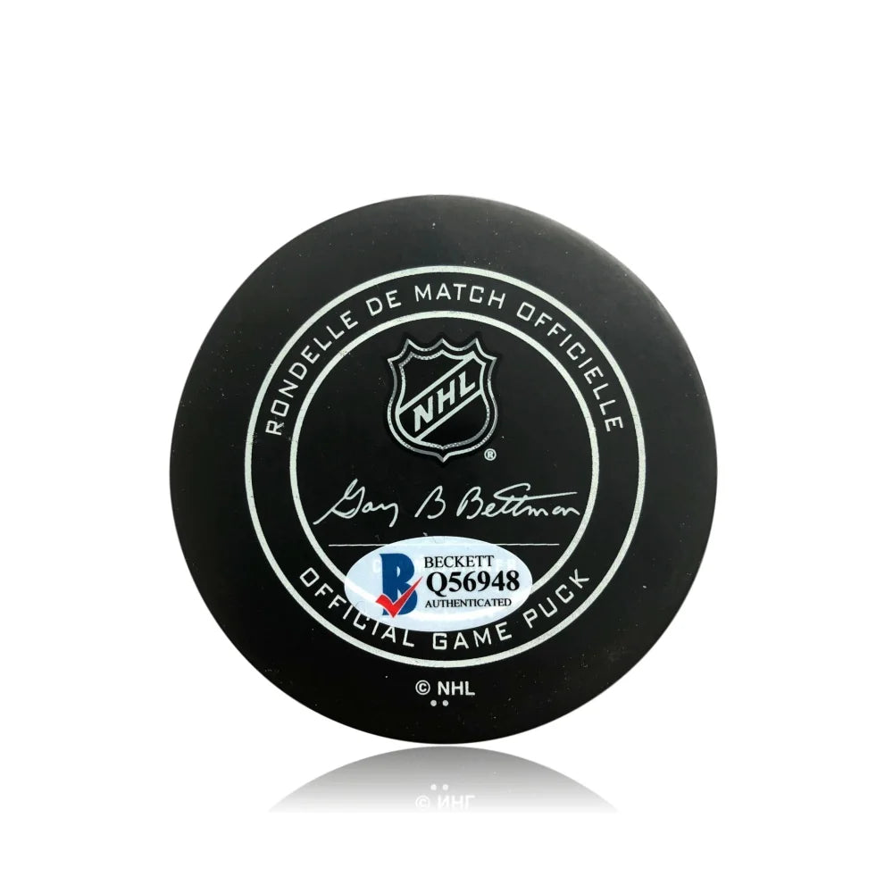 Authentic Deryk Engelland Signed Vegas Strong Puck with COA - Vegas Golden Knights VGK Memorabilia - Perfect for Hockey Fans, Collectors, and Home Decor