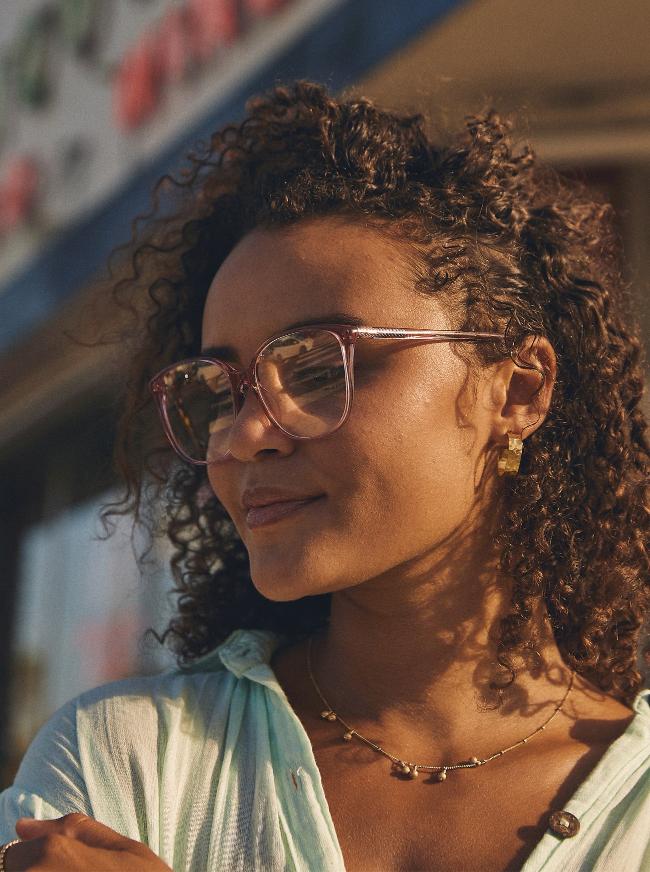 DAISEY Dawn Clear 57mm Sunglasses - UV Protection Polarized Lenses for Outdoor Sports & Driving