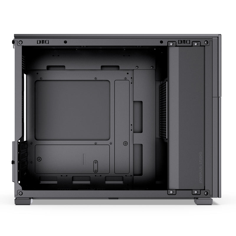 Jonsbo D31 STD SC M ATX PC Case with Type-C Port & LCD Screen - Black (No Fan Included) | Compact Gaming & Workstation Builds, Home Office & Streaming Setups