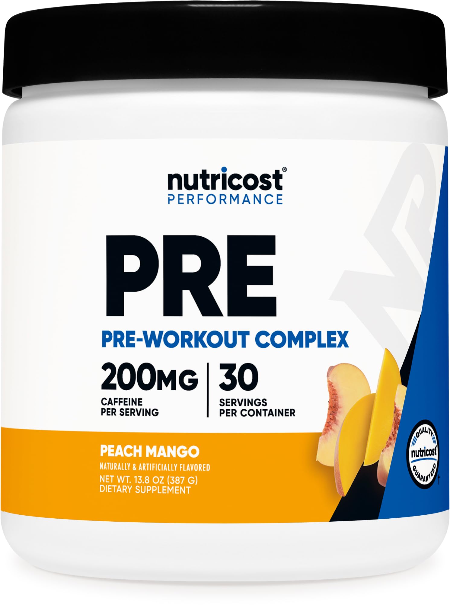 Nutricost Pre-Workout Powder - Peach Mango, Beta-Alanine & Amino Acids for Gym Performance