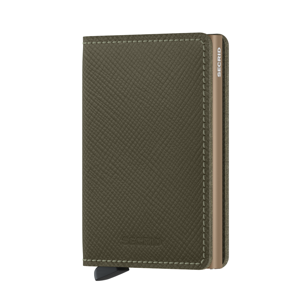 SECRID Slimwallet Saffiano Leather - RFID Blocking Minimalist Wallet for Men & Women | Perfect for Travel, Business & Everyday Use