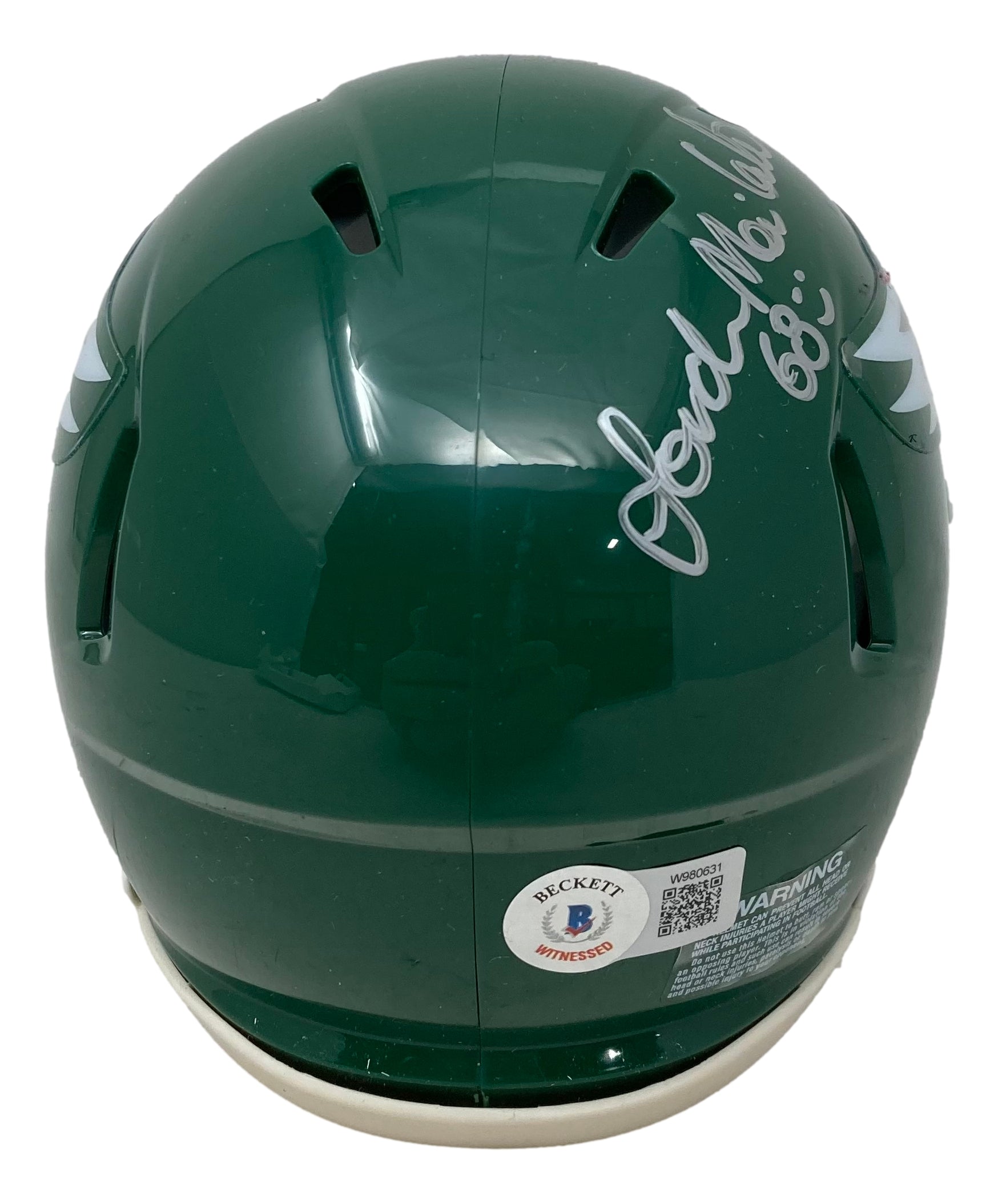 Jordan Mailata Autographed Philadelphia Eagles Kelly Green Mini Speed Helmet - Limited Edition Collectible for Eagles Fans, Sports Memorabilia, and Home/Office Display