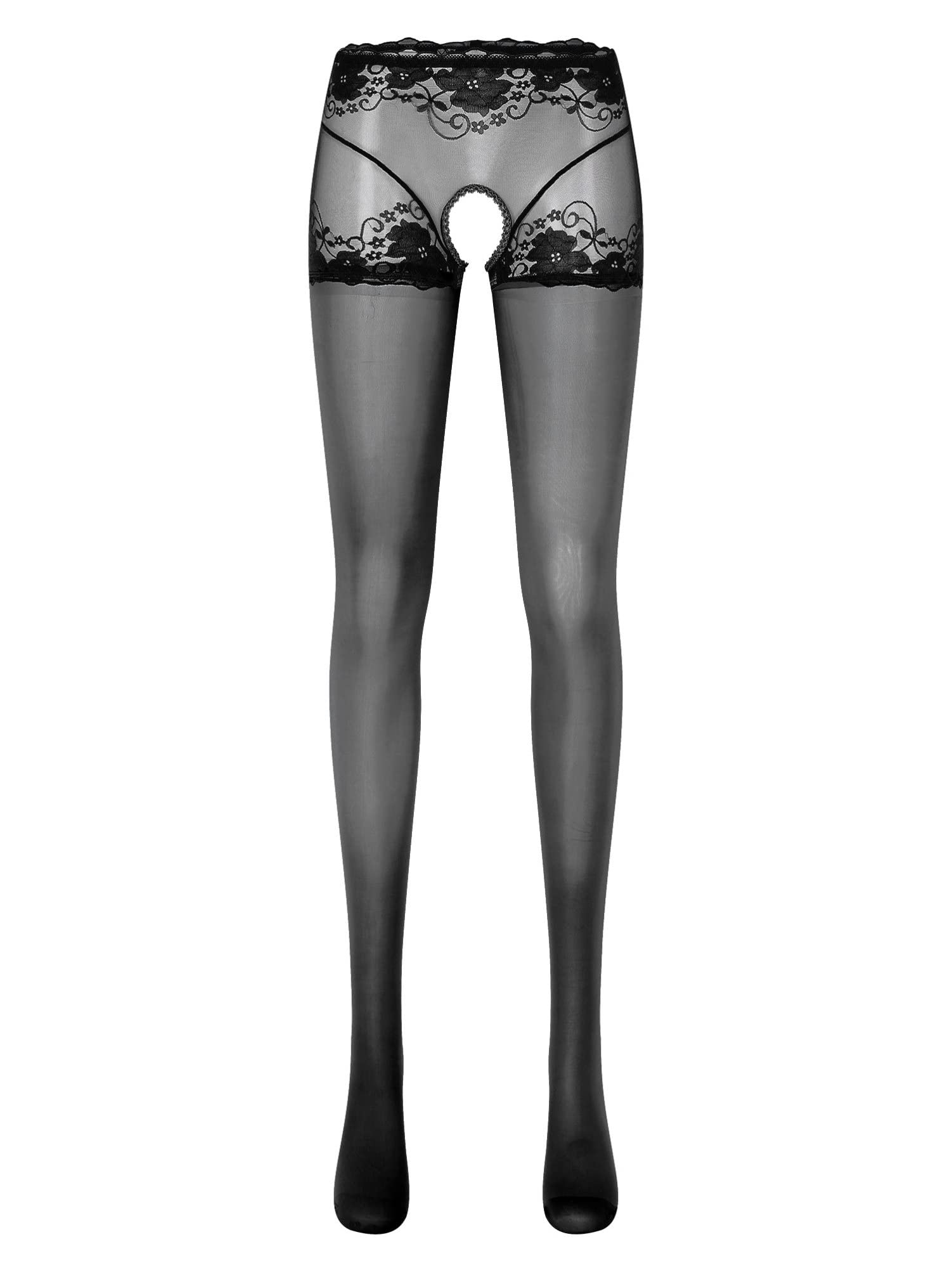 Sexy Fishnet Stockings for Women - Transparent Thigh High Garter Suspender Pantyhose Lingerie | Perfect for Valentine's Day, Cosplay & Night Out