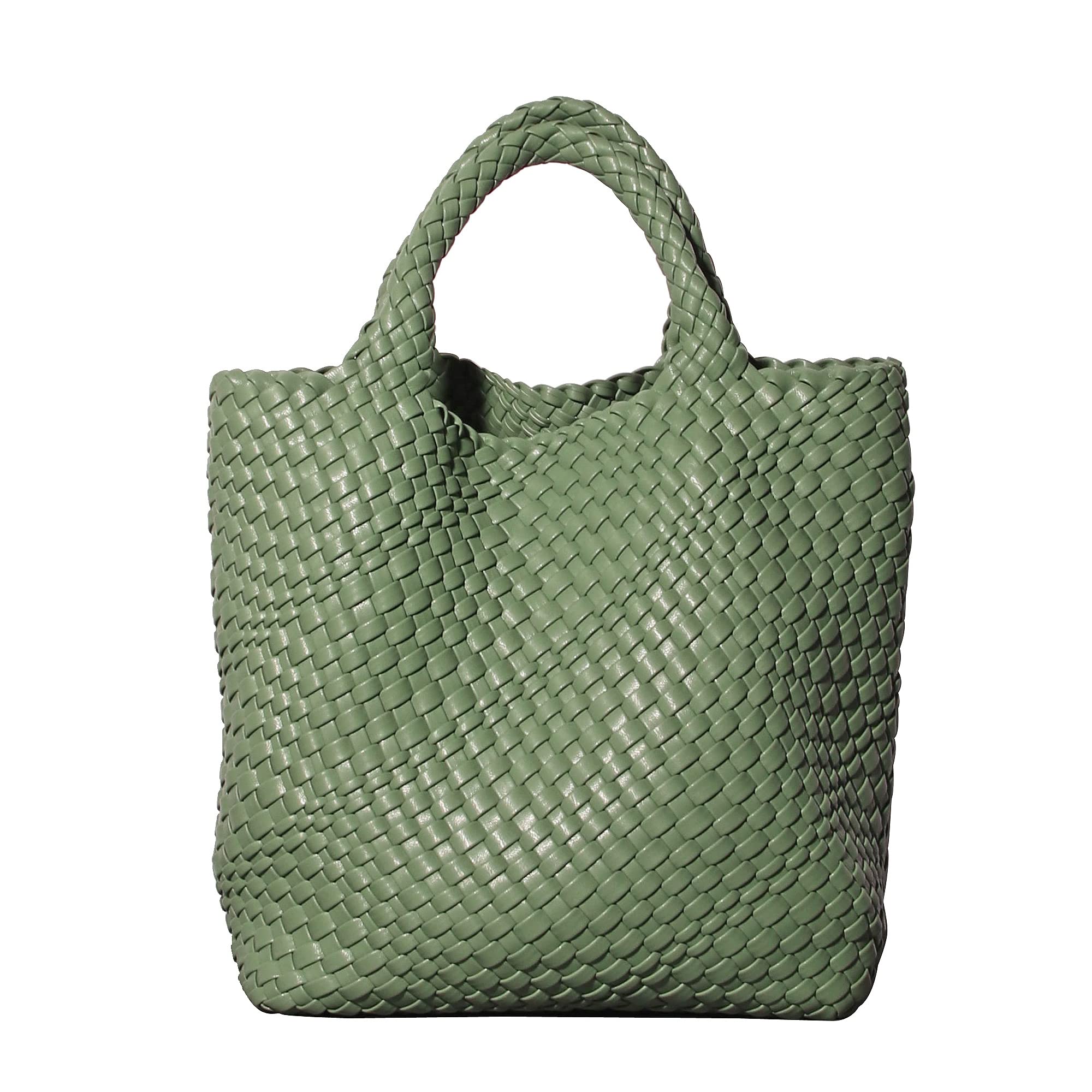Stylish Women's Large Capacity Tote Bag - Army Green Handbag for Work, Travel & Shopping | Durable Ladies Purse with Spacious Compartments for Everyday Use
