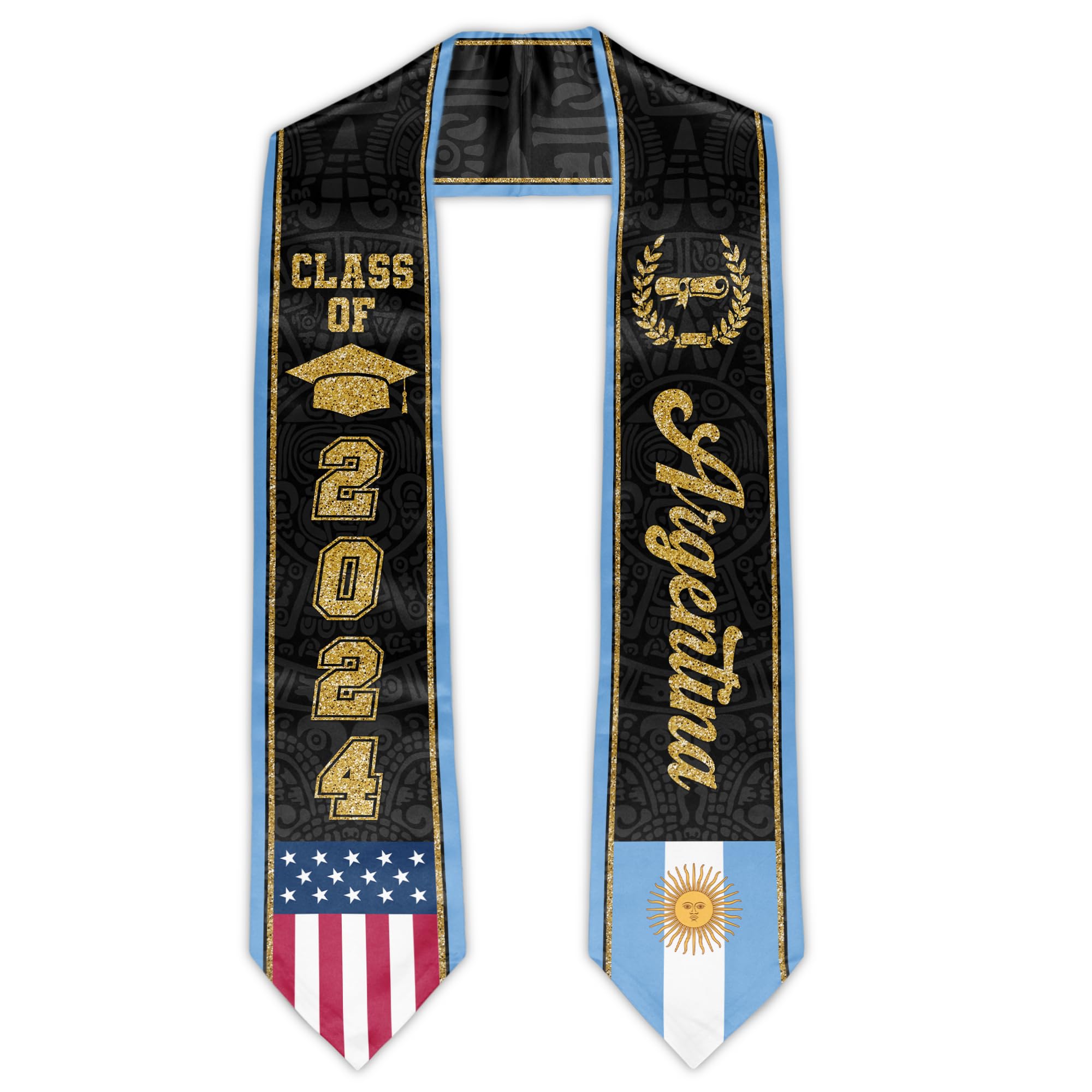 2024 Graduation Stole - Class of 2024 Graduation Sash for Men & Women - Perfect for High School & College Commencement Ceremonies, Graduation Photos & Academic Celebrations