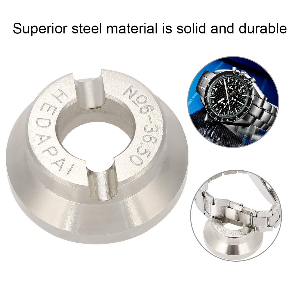 36.5mm Watch Back Case Opener Tool - Professional Watch Repair Kit for Rolex & Tudor Watches - Perfect for Watchmakers & DIY Enthusiasts at Home or Workshop