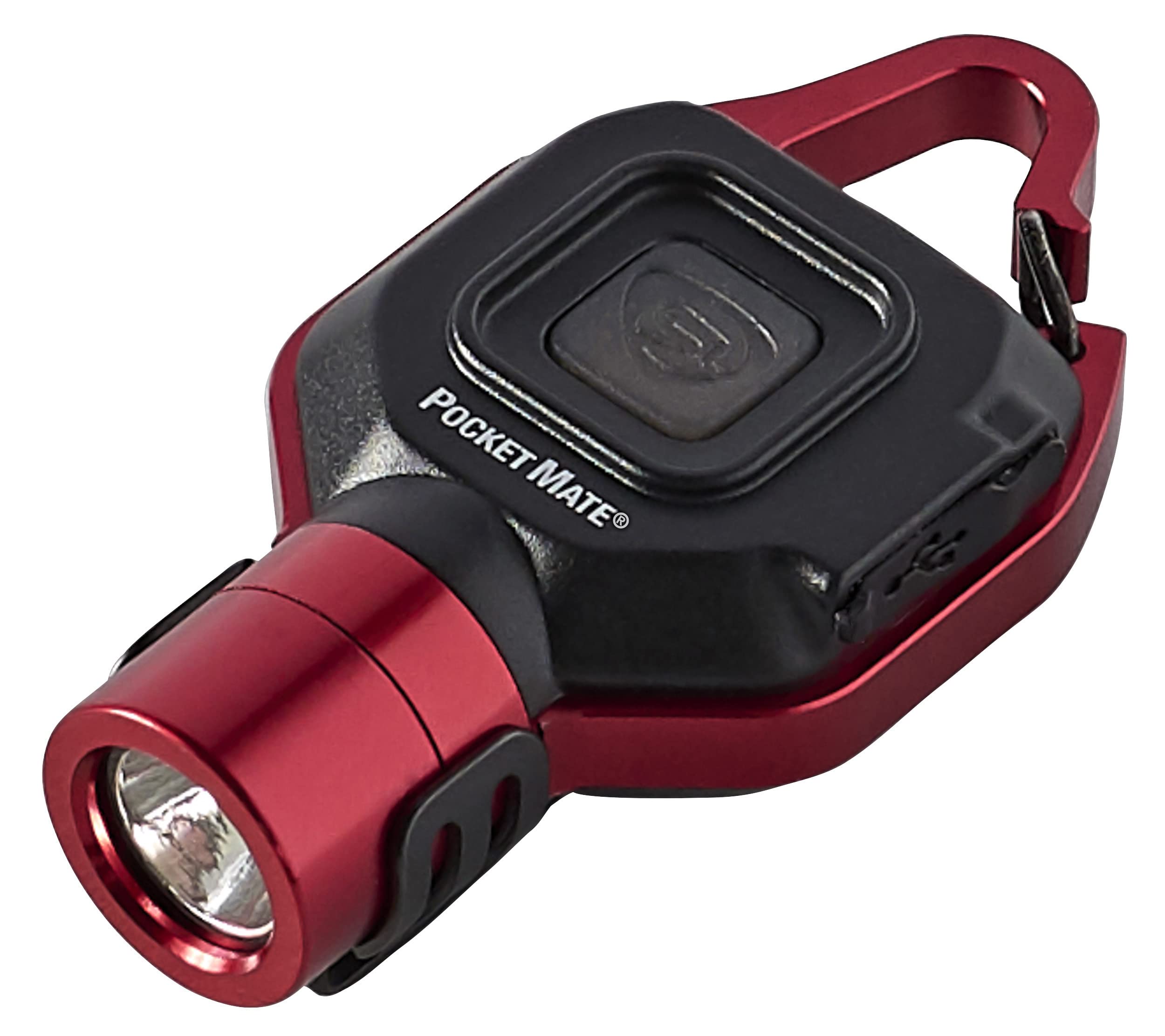 Portable Pocket Mate with USB Charging Cable - Compact Storage Box - Vibrant Red - Perfect for Travel, Office, and On-the-Go Charging