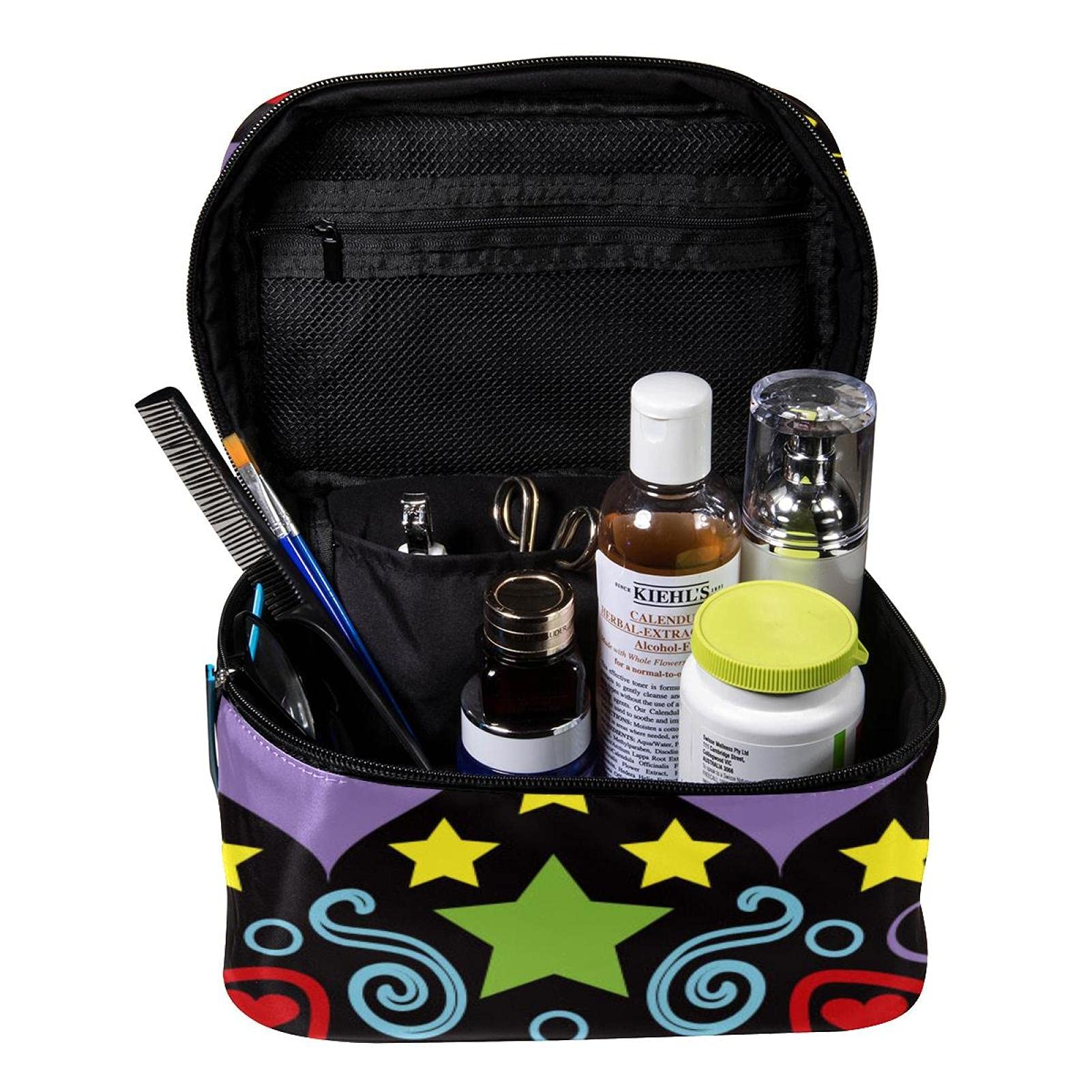 Skull Travel Makeup Bag Large Cosmetic Organizer for Women | Travel & Gym Essentials
