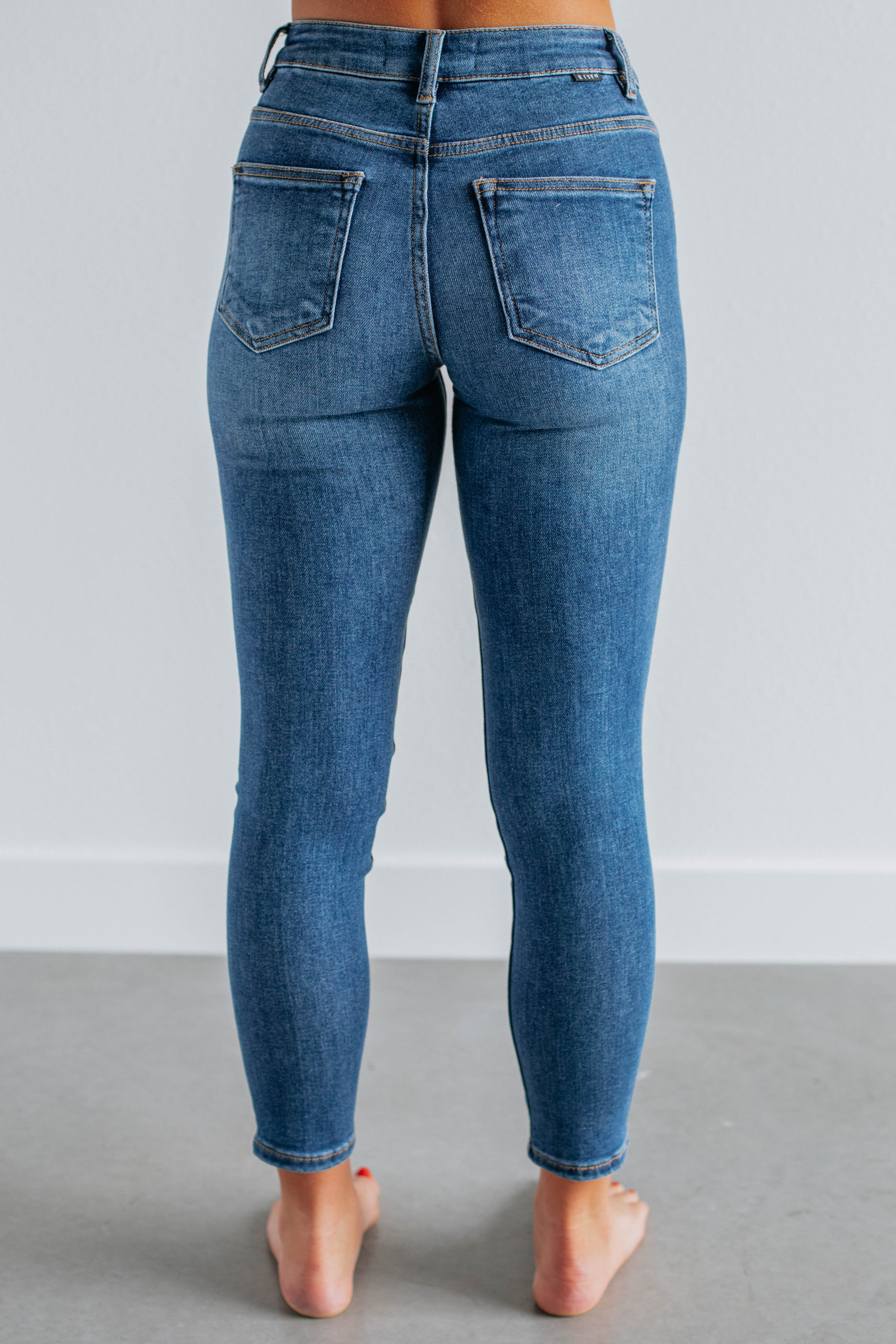 Mielle Risen Jeans for Women - Dark Wash High Waist Slim Fit Stretch Denim Pants | Perfect for Casual Wear, Office & Night Out