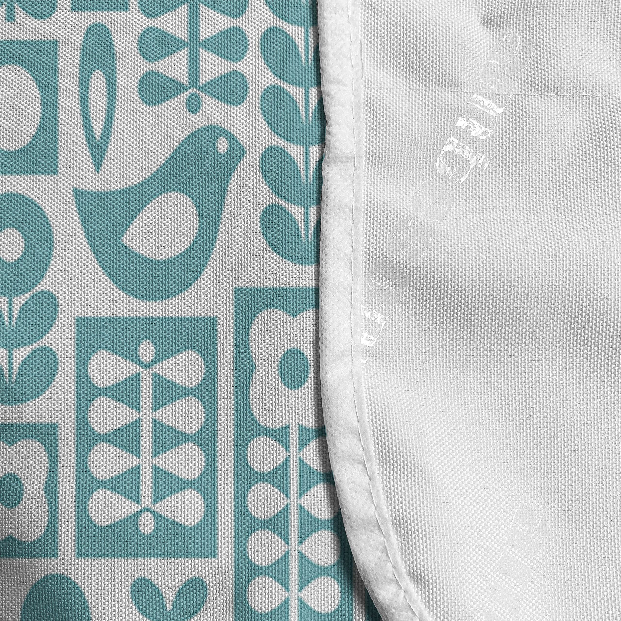 Ambesonne Nordic Microwave Oven Cover - Waterproof Scandinavian Folk Design with Abstract Flowers & Birds - 36