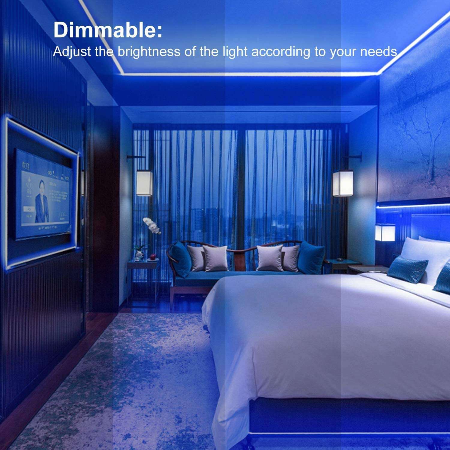 12M 5050 LED Strip Lights with Remote Control - Smart RGB Rope Lights for Bedroom, Home Decor, and Party Lighting | App-Controlled Mood Lighting for Wall, Ceiling, and Furniture Accents