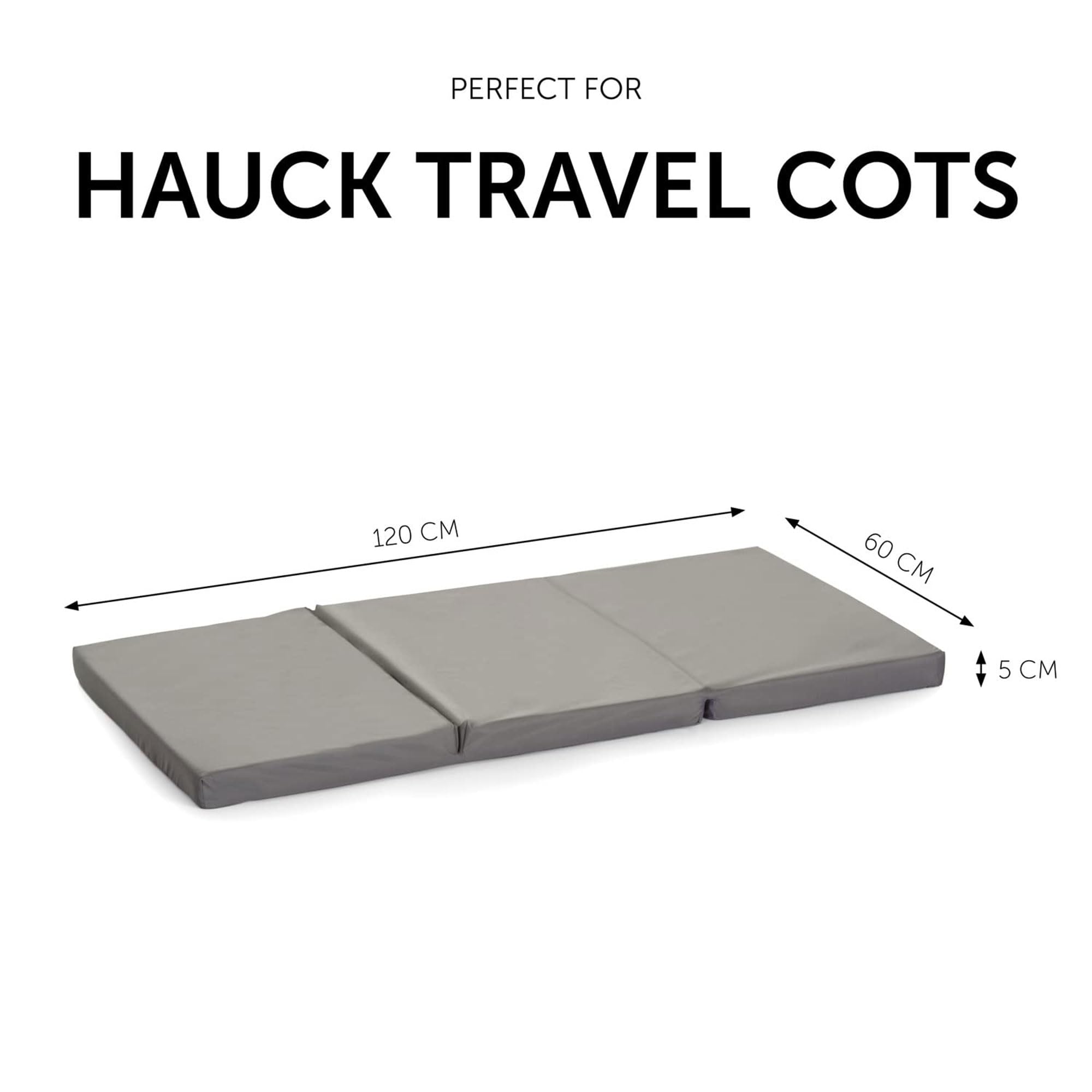 Hauck Dream N Play Plus Foldable Travel Bed with Portable Foam Mattress - Lightweight Baby Crib for Travel, Nap Time & Indoor Use - Perfect for Home, Daycare & Family Trips