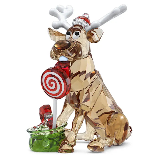 Holiday Cheers Dulcis Reindeer Christmas Decorations - Festive Holiday Home Decor for Xmas Tree, Mantel & Party Decorating