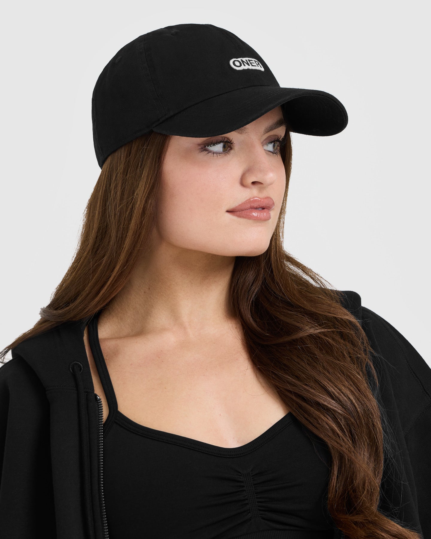 Oner Baseball Cap for Men & Women - Adjustable Black Dad Hat for Outdoor Sports, Running, Hiking - Stylish & Comfortable Unisex Snapback