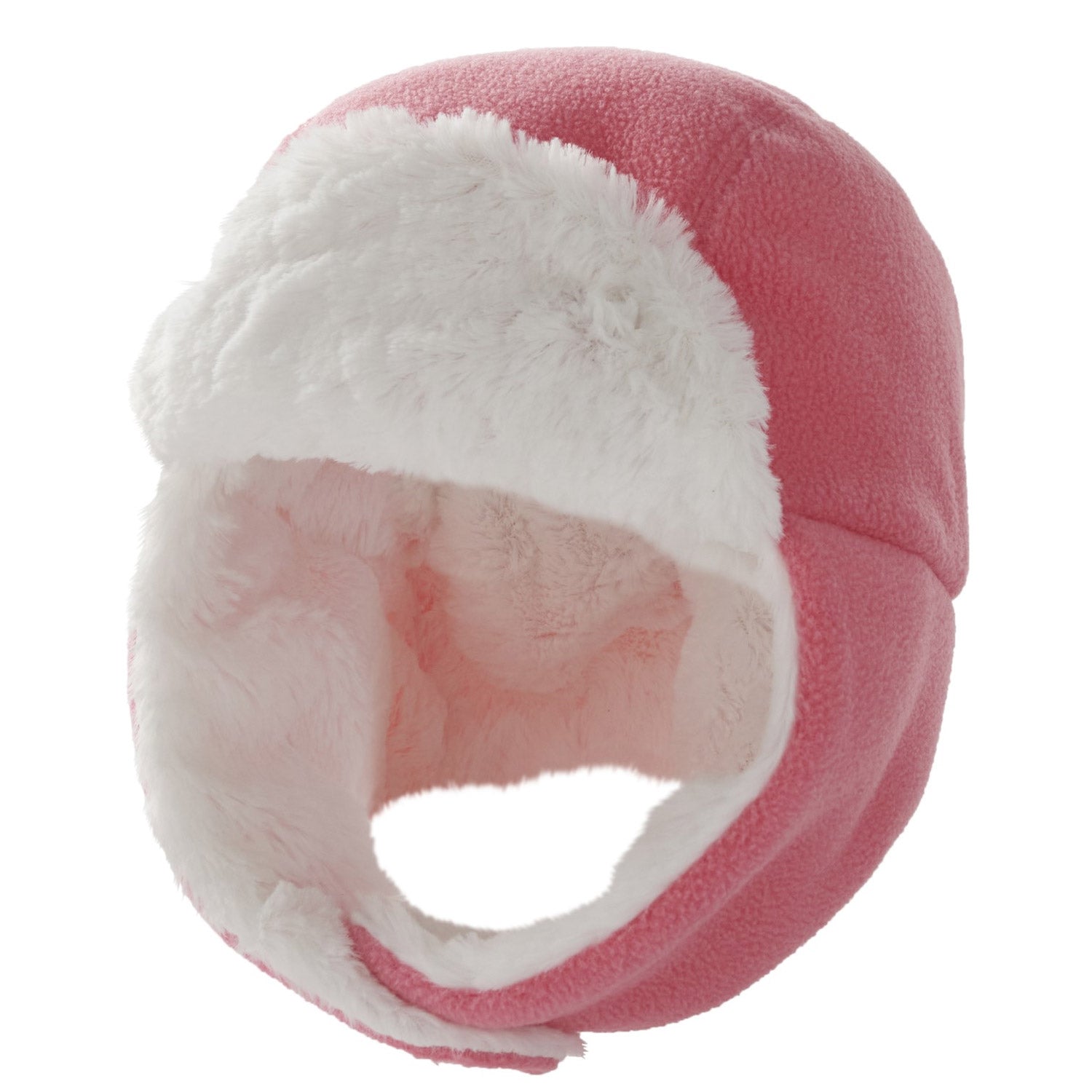 Carhartt Toddler Girls' Knit Sherpa Lined Logo Trapper Hat - Warm Winter Beanie for Baby Girls - Perfect for Outdoor Play, Snow Days & Cold Weather Protection