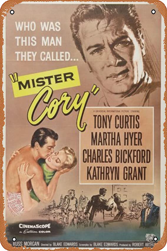 Vintage Metal Tin Sign - Mister Cory Movie Poster Wall Art 12x8 Inch | Retro Home Decor, Bar & Cafe Wall Hanging | Perfect for Man Cave, Themed Parties & Movie Room Decor