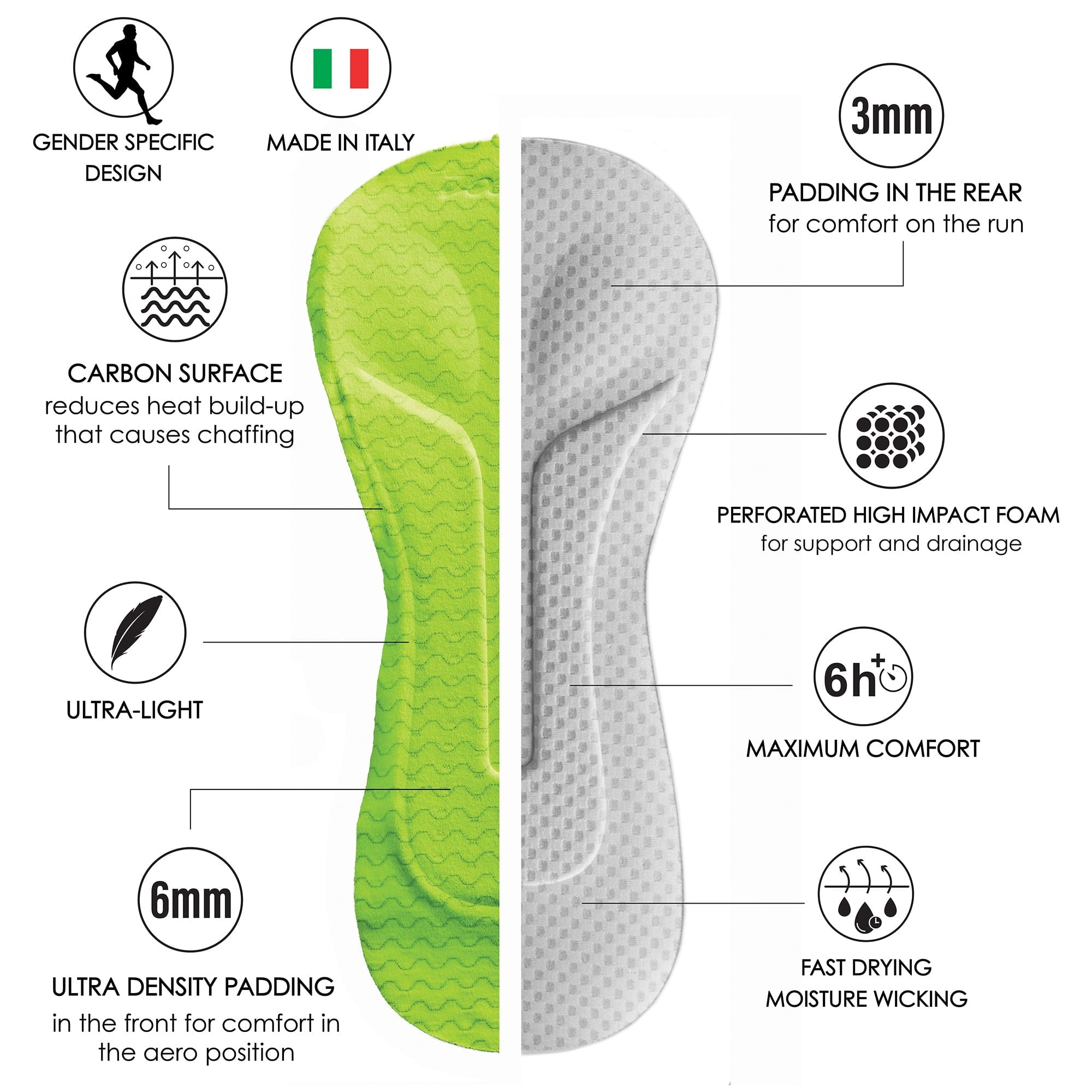 Men's Limited Edition Cycling Bib Shorts - IM Endurance Performance Bike Shorts for Road & Mountain Biking | Comfortable Padded Cycling Gear for Long Distance Rides