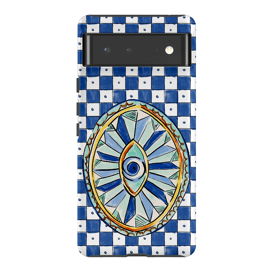 Evil Eye Protection Phone Case - Trendy & Durable Anti-Scratch Cover for iPhone & Samsung - Perfect for Travel, Work & Daily Use